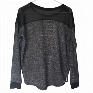 Hurley Black Silver Mesh Sweatshirt Medium